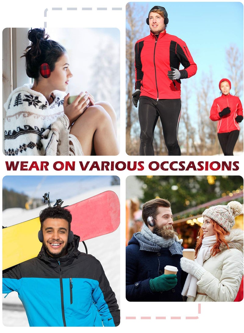 Bandless Ear , 4 Pairs Fleece Ear Thick Winter Ear Covers Cold Weather Ear Warmer for Women - Image 5