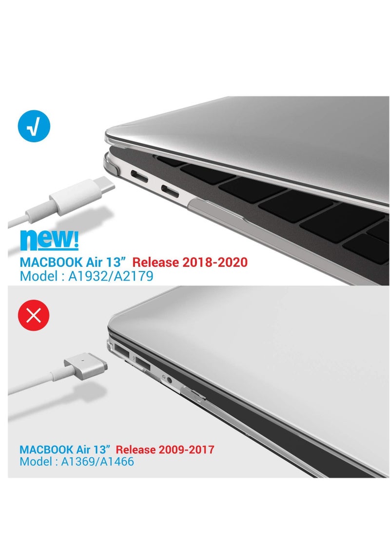 Generic - Compatible with MacBook Air 13 Inch Case 2022 2021-2018 M1 A2337 A2179 A1932 with Retina Display Plastic Hard Shell Case (Crystal Clear) - Image 1