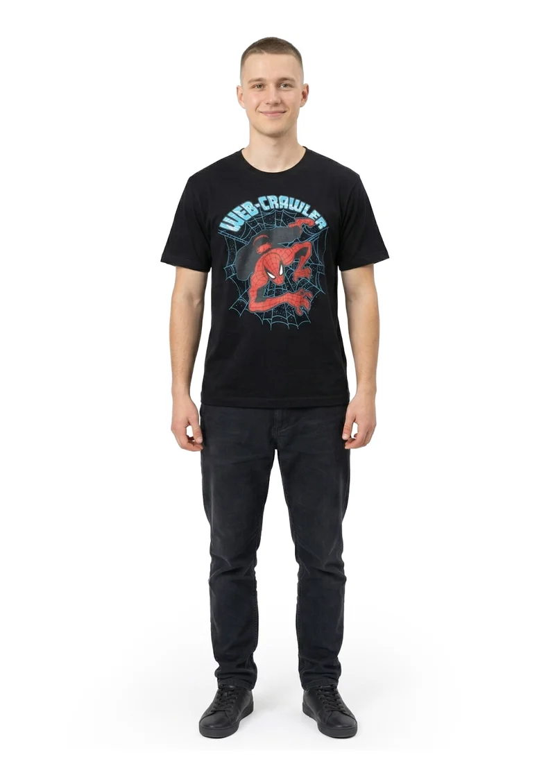 مارفل Marvel Spiderman Urban Web-Crawler Graphic Tee