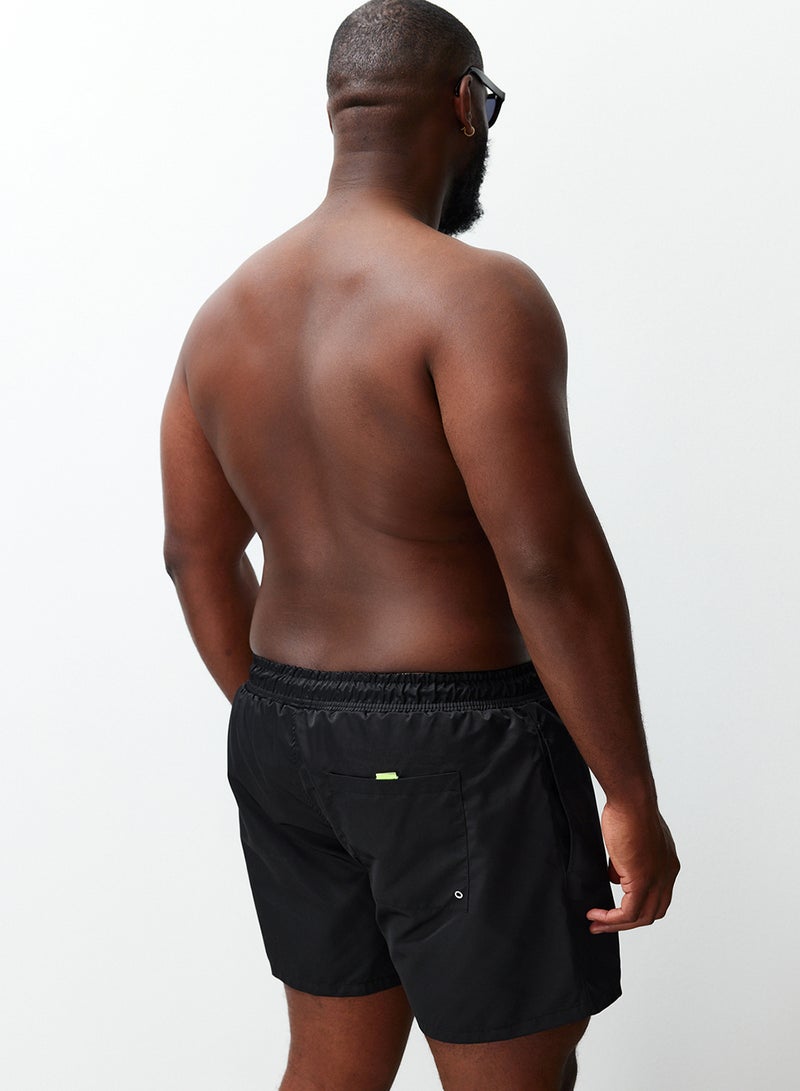 trendyol Black Plus Size Standard Fit Swim Shorts Tmnss24Kd00000 - Image 4