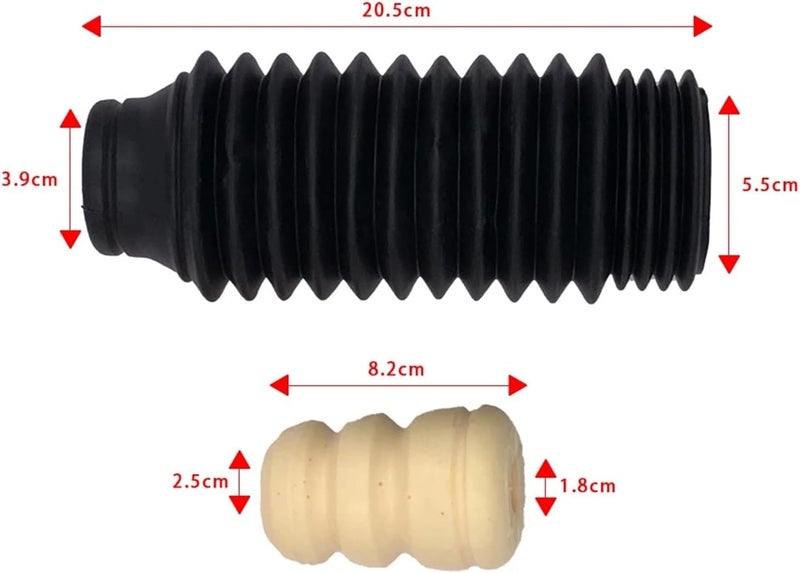 Wivplex Car Front Shock Absorber Buffer Rubber Boot Set - Image 2