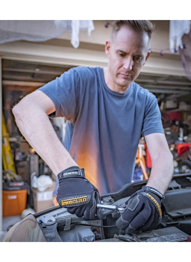 Ironclad Ironclad General Utility Work Gloves Gug All Purpose Performance Fit Durable Machine Washable 1 Pair Medium Gug 03 M Black  - Image 4