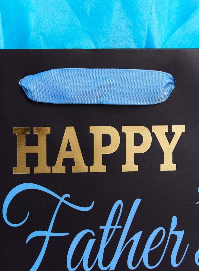 SUNCOLOR 13" Large Father's Day Gift Bag With Tissue Paper(HAPPY FATHER'S DAY) - Image 3