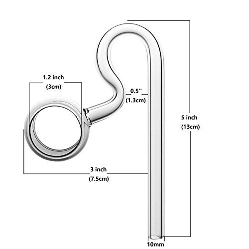 JARDLI Lily Glass Spiral Outflow Pipe for Plants Aquarium (17mm for 16/22mm (5/8'') Hose) - Image 2