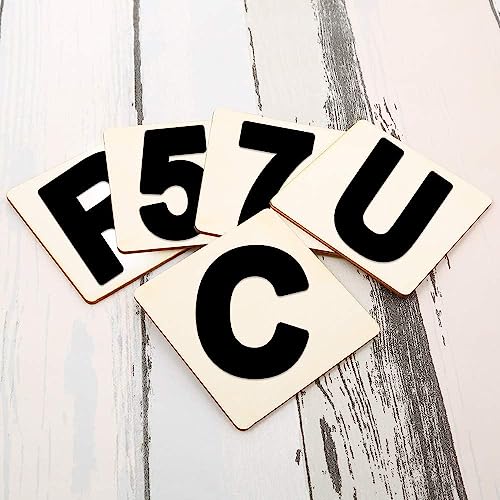 Thiecoc Unfinished Wood Pieces 80 Pcs 3"x3" inch Wood Board Wooden Squares Wooden Cutout Tiles, Rustic Craft Wood for Home Decoration, DIY Supplies - Image 4