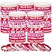 HI-BOOM Hiboom 100 Pcs Valentines Day Bracelets Bulk Gifts for Kids Valentines Day Party Favors Silicone Wristband Pink Red Love Heart Accessories Goodie Bag Stuffers Treats Classroom Exchange Prizes Decor - Image 2