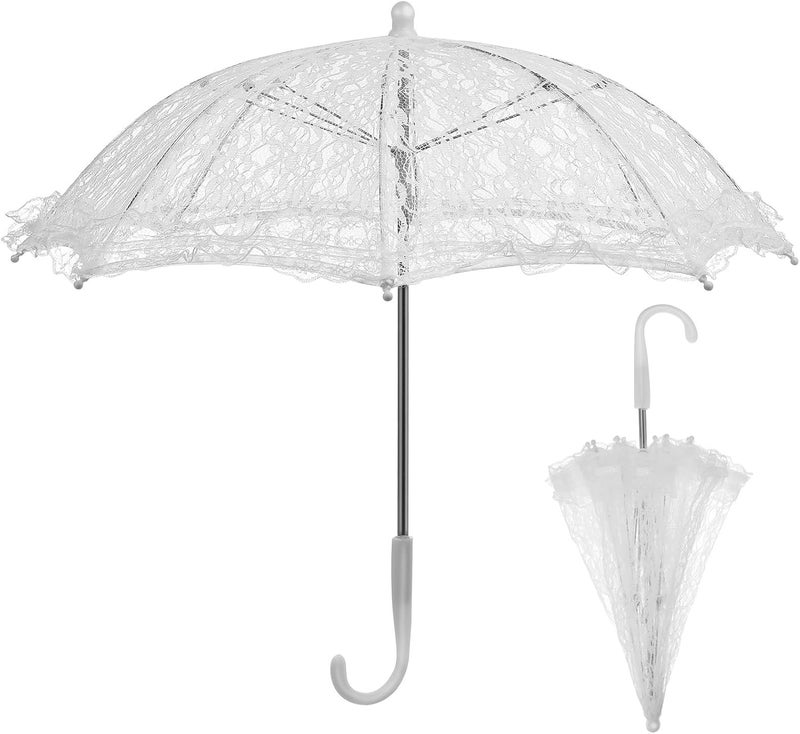 Neat shape DOITOOL Mini Lace Umbrella, 19. 7 X 16. 9 Inch Bridal Lace Parasol Wedding Decoration Stage Dancing Prop Fixed delivery schedule Fine detail Offer ending soon Safe approved storage space Multi-use upgraded craftsmanship Flexible trendy construction Comfy family pick All user affordable trusted quality Tiered purchase options Standard fit Great for gift & personal use Elegant practical multi-option build Budget friendly premium quality Modern color selections Tiered cost purchase alternatives Flexible purchase choices Anti slip Upgraded general grade quality Safe silicone build Upgraded classic design High in-demand commodity Hardness boosted processed substance Cost effective fine quality Long term use design - Image 1