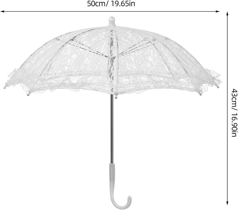 Neat shape DOITOOL Mini Lace Umbrella, 19. 7 X 16. 9 Inch Bridal Lace Parasol Wedding Decoration Stage Dancing Prop Fixed delivery schedule Fine detail Offer ending soon Safe approved storage space Multi-use upgraded craftsmanship Flexible trendy construction Comfy family pick All user affordable trusted quality Tiered purchase options Standard fit Great for gift & personal use Elegant practical multi-option build Budget friendly premium quality Modern color selections Tiered cost purchase alternatives Flexible purchase choices Anti slip Upgraded general grade quality Safe silicone build Upgraded classic design High in-demand commodity Hardness boosted processed substance Cost effective fine quality Long term use design - Image 4