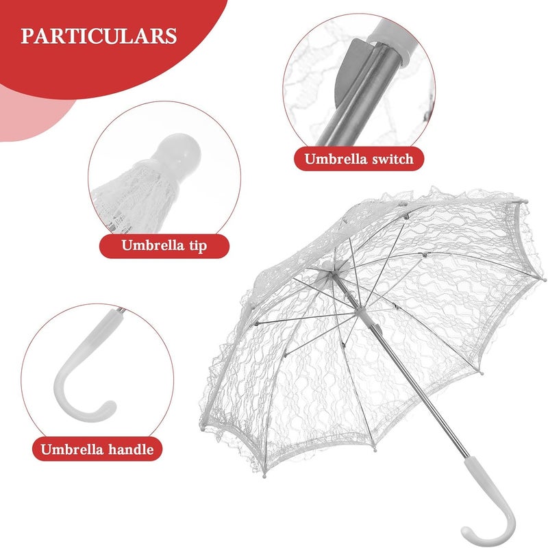 Neat shape DOITOOL Mini Lace Umbrella, 19. 7 X 16. 9 Inch Bridal Lace Parasol Wedding Decoration Stage Dancing Prop Fixed delivery schedule Fine detail Offer ending soon Safe approved storage space Multi-use upgraded craftsmanship Flexible trendy construction Comfy family pick All user affordable trusted quality Tiered purchase options Standard fit Great for gift & personal use Elegant practical multi-option build Budget friendly premium quality Modern color selections Tiered cost purchase alternatives Flexible purchase choices Anti slip Upgraded general grade quality Safe silicone build Upgraded classic design High in-demand commodity Hardness boosted processed substance Cost effective fine quality Long term use design - Image 5
