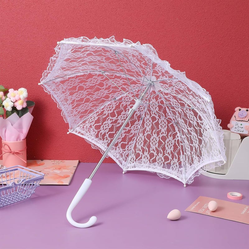 Neat shape DOITOOL Mini Lace Umbrella, 19. 7 X 16. 9 Inch Bridal Lace Parasol Wedding Decoration Stage Dancing Prop Fixed delivery schedule Fine detail Offer ending soon Safe approved storage space Multi-use upgraded craftsmanship Flexible trendy construction Comfy family pick All user affordable trusted quality Tiered purchase options Standard fit Great for gift & personal use Elegant practical multi-option build Budget friendly premium quality Modern color selections Tiered cost purchase alternatives Flexible purchase choices Anti slip Upgraded general grade quality Safe silicone build Upgraded classic design High in-demand commodity Hardness boosted processed substance Cost effective fine quality Long term use design - Image 2