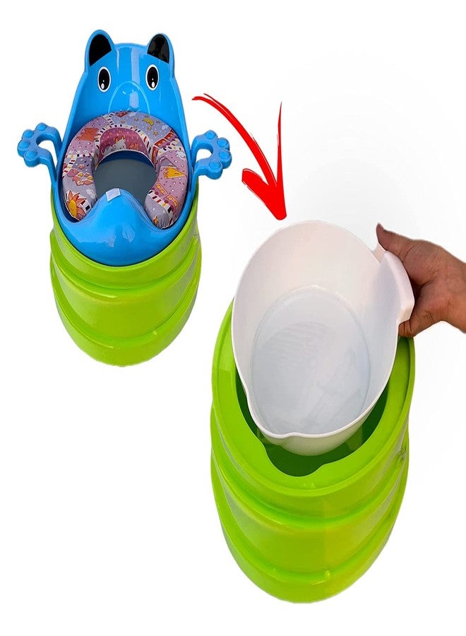 Toyfinity Poo Poo Potty Seat The Convertible 4 in 1 Potty Training Seat for Kids (Assorted colour and Print) - Image 4