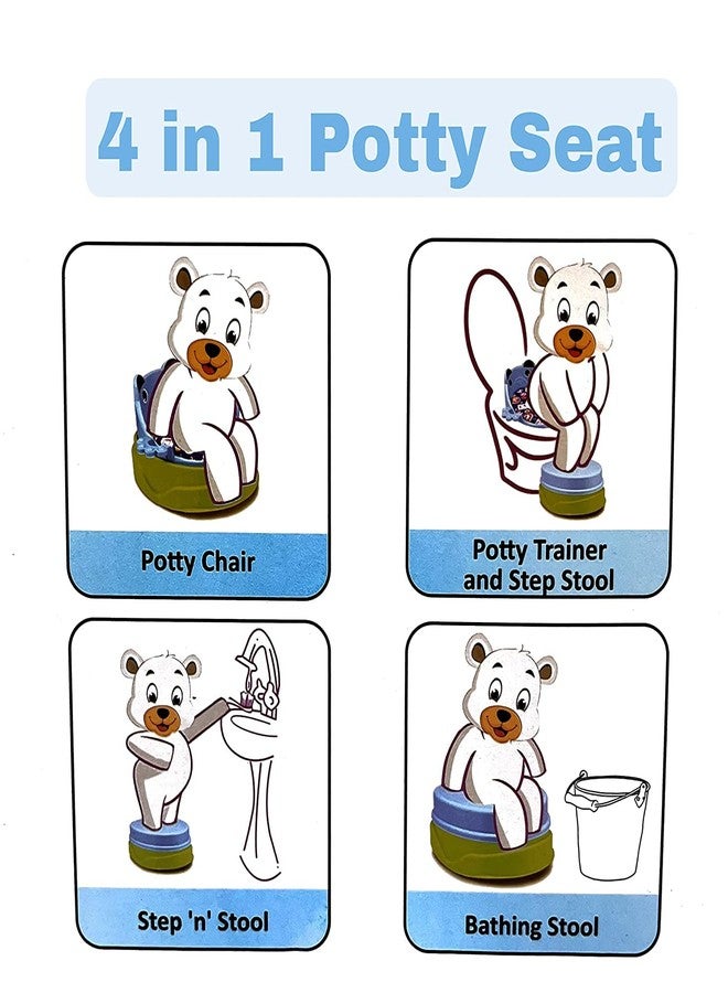 Toyfinity Poo Poo Potty Seat The Convertible 4 in 1 Potty Training Seat for Kids (Assorted colour and Print) - Image 3