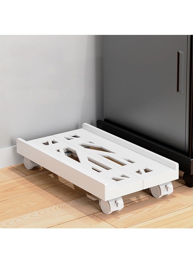 Flash Hawk Adjustable Mobile CPU Stand, Ventilated Computer Tower Stand with 4 Caster Wheels Fits Most PC under Desk for Office Home  - Image 2