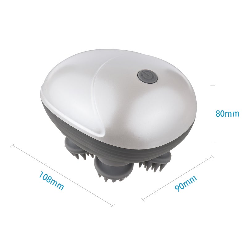 Electric Head Massagers Cordless Hair Scalp Massager with Kneading 6 Massage Nodes Handheld Scratcher for Deep Clean Hair Growth Head Relaxing Scalp Massage Tools - Image 3