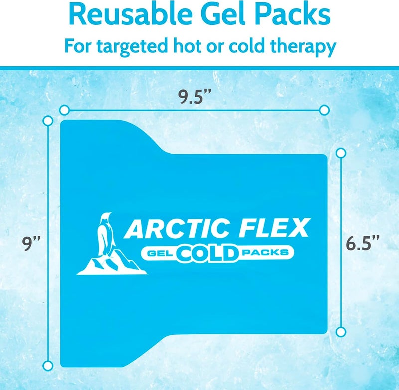 Arctic Flex Gel Replacement Packs  Gel Ice Packs Reusable for Shoulder Ice Brace  Hot and Cold Gel Pack for Injuries Pain Relief Swelling  Flexible Therapy Compression Wrap  Athletic Women Men - Image 5