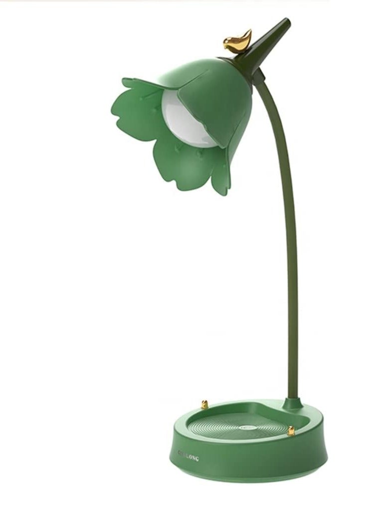 SYOSI Cordless Table Light Adjustable Gooseneck Dimmable Touch Rechargeable Battery Eye-Caring Night Light for Kids Mini Cute Lamp for College Dorm Bedroom Reading - Image 1