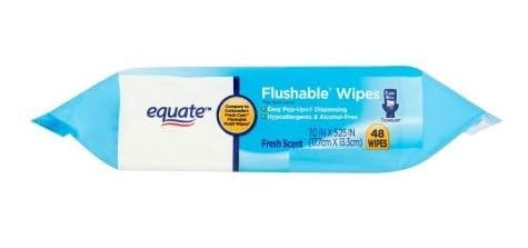 Equate Flushable Wipes 48 ct. Fresh Scent Pop-Up Dispensing - Image 3