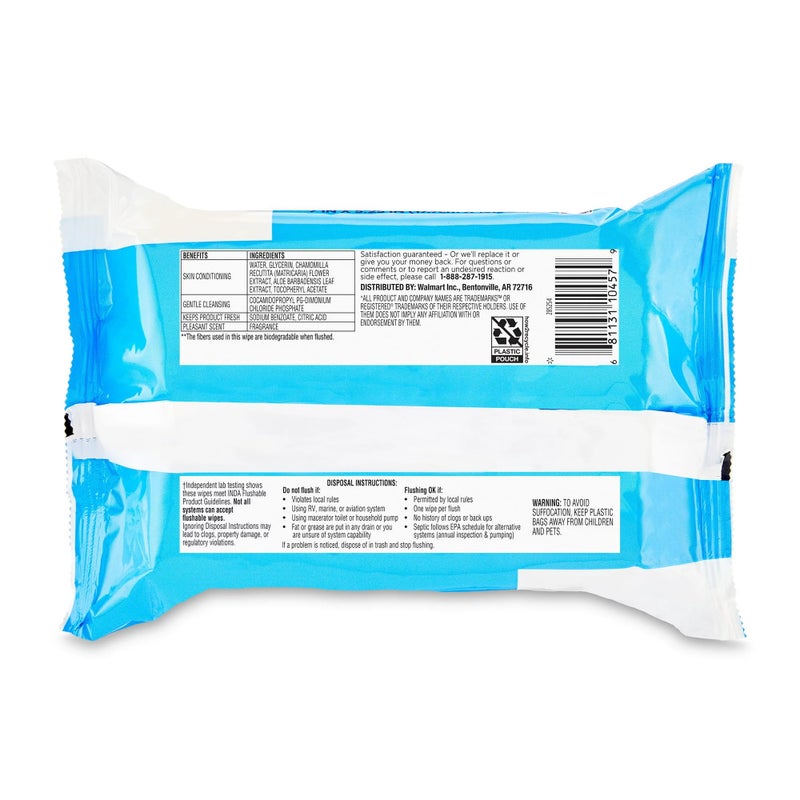 Equate Flushable Wipes 48 ct. Fresh Scent Pop-Up Dispensing - Image 2