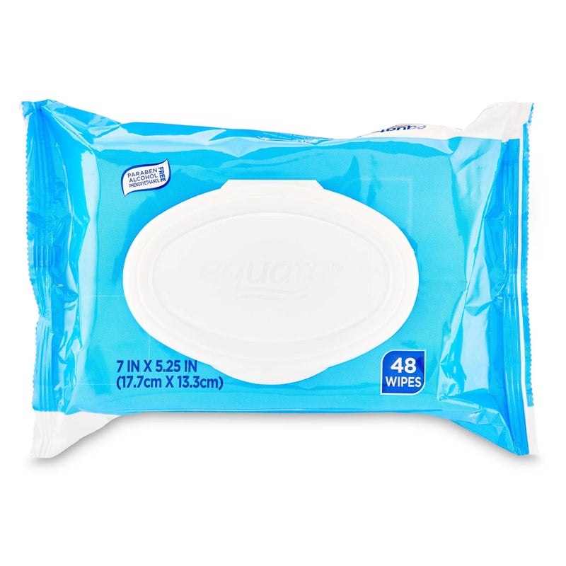 Equate Flushable Wipes 48 ct. Fresh Scent Pop-Up Dispensing - Image 1