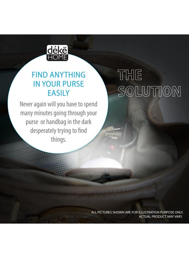 Deke Home - Round Purse Light, Handbag Light, Purse Motion Sensor Light, Automatic On/Off Motion Night Light, Backpack Light, Purse Organizer, Purse Accessories. - Image 2