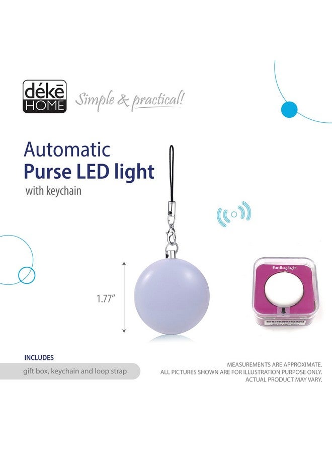 Deke Home - Round Purse Light, Handbag Light, Purse Motion Sensor Light, Automatic On/Off Motion Night Light, Backpack Light, Purse Organizer, Purse Accessories. - Image 1