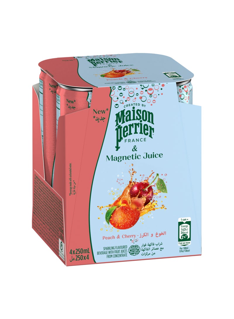 Perrier Peach And Cherry Magnetic Juice - Image 1