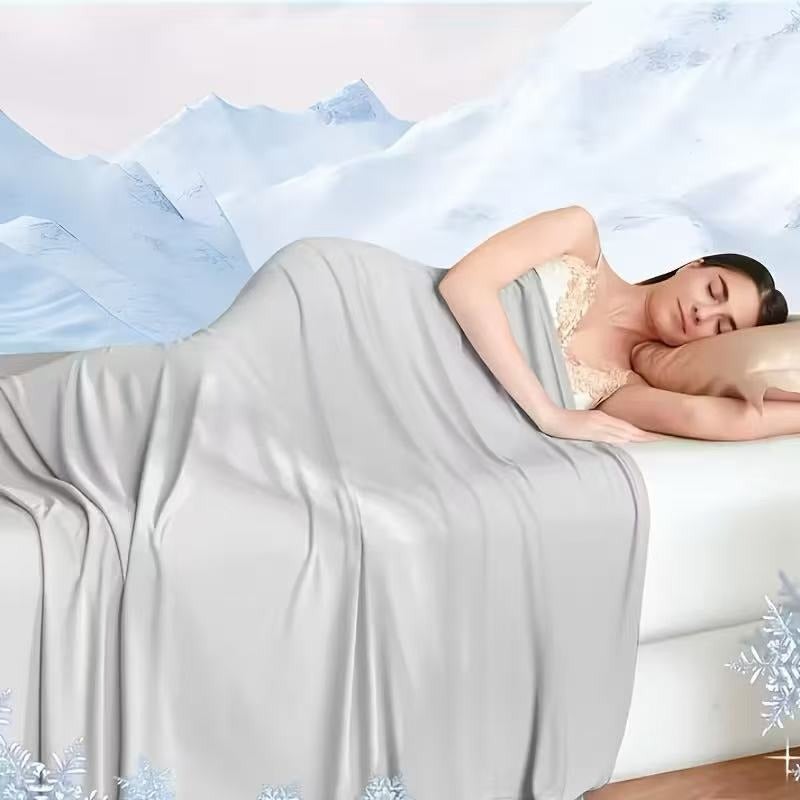 Lightweight Breathable Summer Bed Blanket - Keeps You Cool, Breathable, Very Soft and Comfortable, Providing a Cooling Sensation. Ideal for Use in the Bedroom, Office, Outdoors, and in the Car. Suitable for All Seasons. Air Conditioning Blanket - Image 3