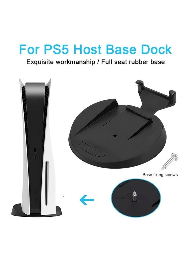 قوس الإصدار الرقمي لقاعدة تبريد PS5 مع مسامير، إكسسوار ألعاب أسود متين - Image 4