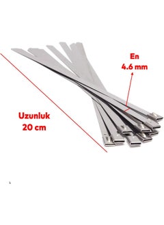 Nzb Velcro Clamp Metal Stainless Steel Cable Zip Tie Multi-Purpose Binding 4.6X200 1 Piece  - Image 2