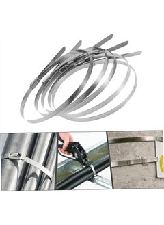 Nzb Velcro Clamp Metal Stainless Steel Cable Zip Tie Multi-Purpose Binding 4.6X200 1 Piece  - Image 4