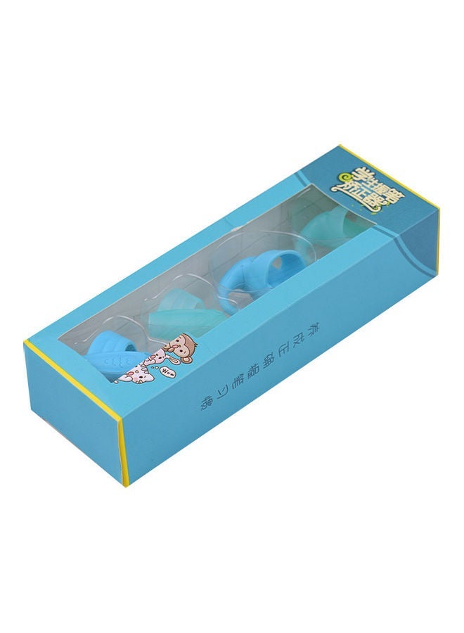 4-Piece Eco-Friendly Pencil Grip Set Sky Blue