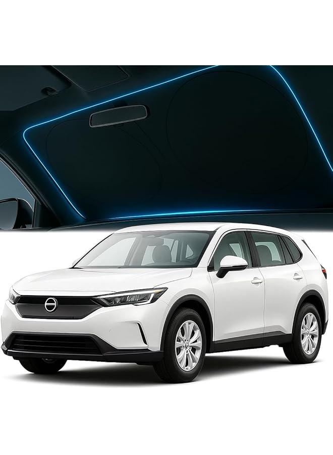 بنايد واقي شمس عاكس قابل للطي للزجاج الأمامي للسيارة - Image 3