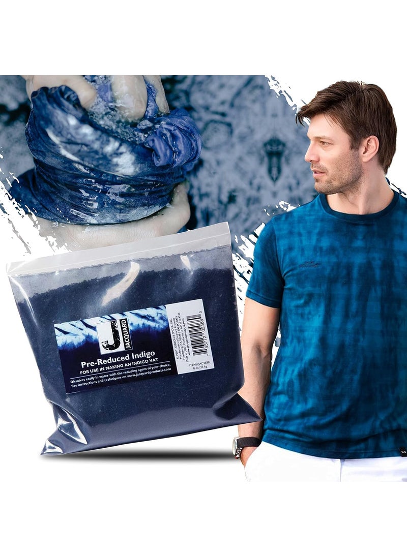 Jacquard Jacquard Blue Indigo Dye  8 Oz Create Your Own Shibori Bag Macrame Pillow  - Image 2