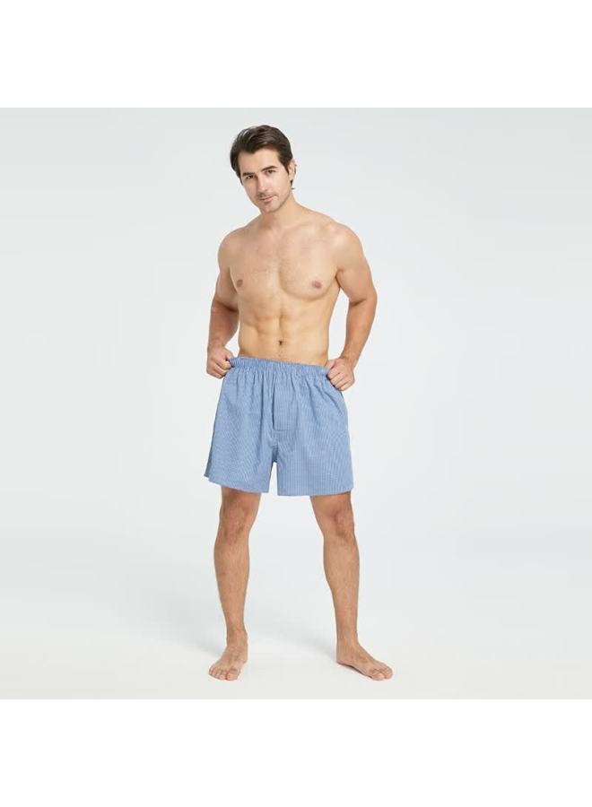 Bxman Extra Large Size Aladdin Pants Men's Underwear, Men's Boxer Briefs, Pure Cotton Woven Loose Shorts, Ch915 Xxxxl - Image 1