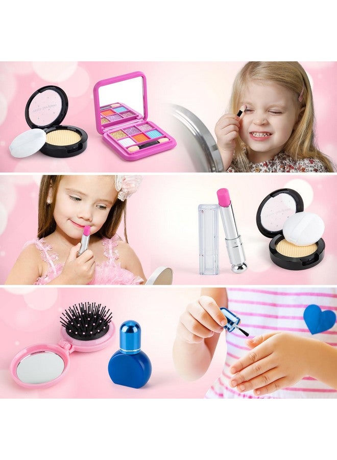 Juboury Play Purse For Little Girls, Pretend Play Accessories With Wallet, Toy Phone, Credit Card, Keys, Princess Pretend Makeup Girl Toys For 3 4 5 6 7 8 Years Old  - Image 5