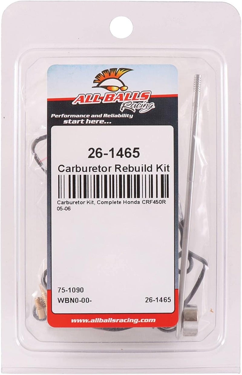 All Balls Racing 26-1465 Carburetor Rebuild Kit for Honda CRF450R 2005-2006 - Image 4