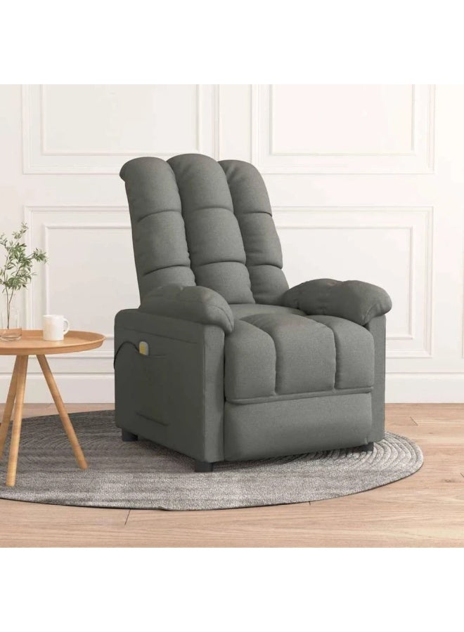 فيداكسل كرسي تدليك فيدا إكس إل، أريكة مفردة، كرسي استرخاء، كرسي رمادي اللون، قماش لغرفة المعيشة - Image 1