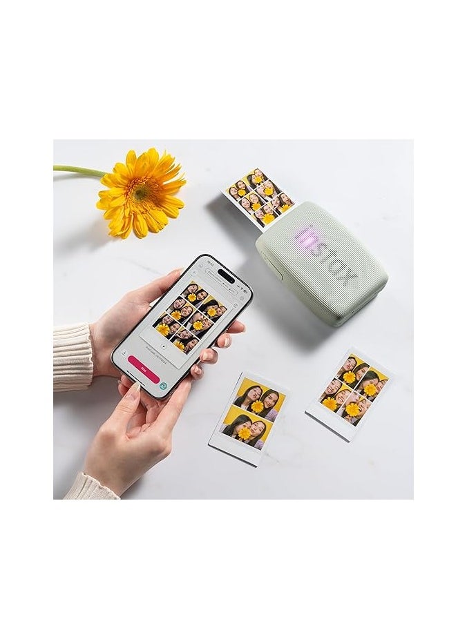 FUJIFILM - Capture and Print Memories Instantly with the Fujifilm Instax Mini Link 3 Smartphone Printer"sage green - Image 1