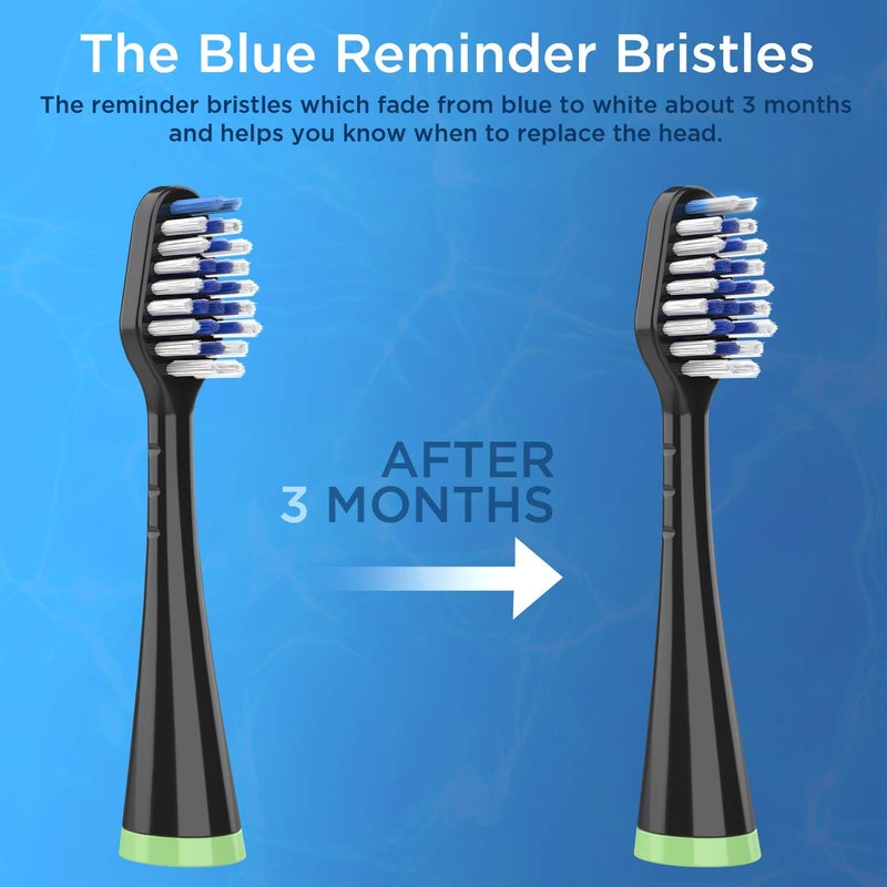 Oralphi Brush Heads for Waterpik Complete Care 5.0/9.0 (4-Pack, Black) - Image 5