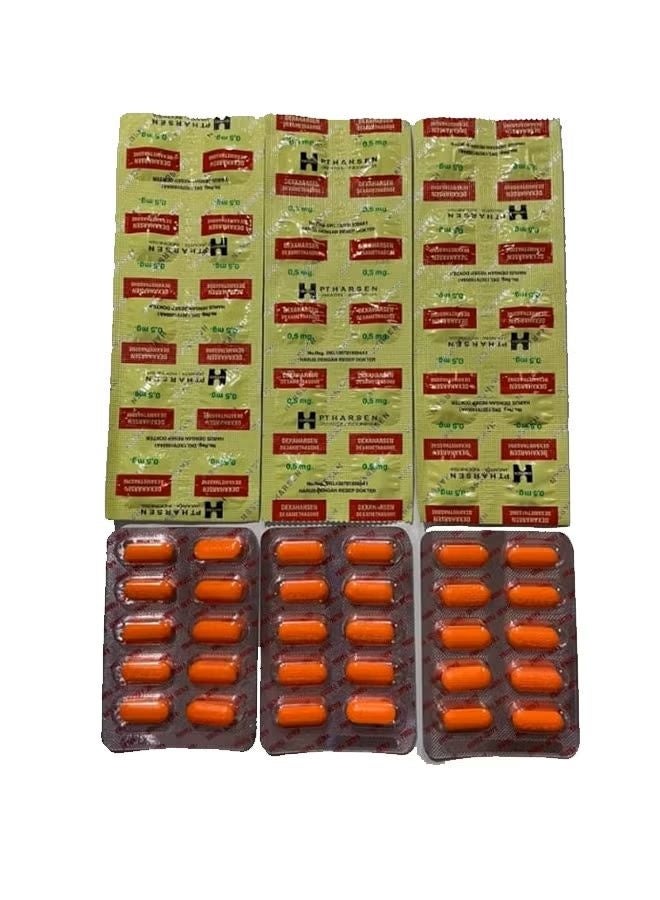 HARSEN 3 nutritional supplement strips and 3 weight gain vitamin strips