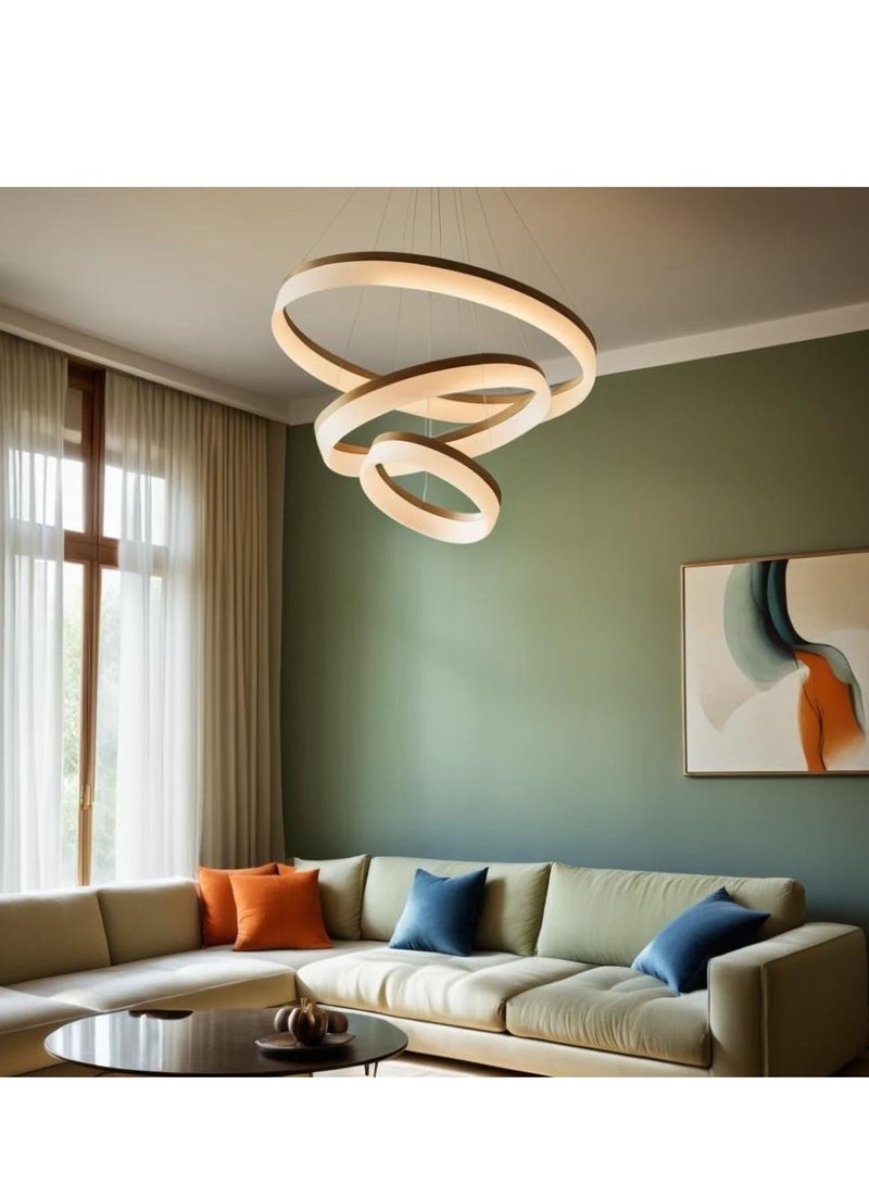 إسكدنيا ثريا LED دائرية عصرية قابلة للتعتيم للأسقف مع جهاز تحكم عن بعد - Image 4