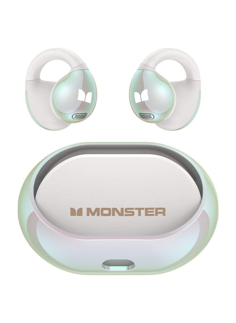 Monster Monster AC600 Bluetooth Earbuds  Open-Back Design, IPX5 Waterproof, 24-Hour Battery Life, Noise-Canceling, Low Latency for Sports and Outdoor Activities  - Image 1
