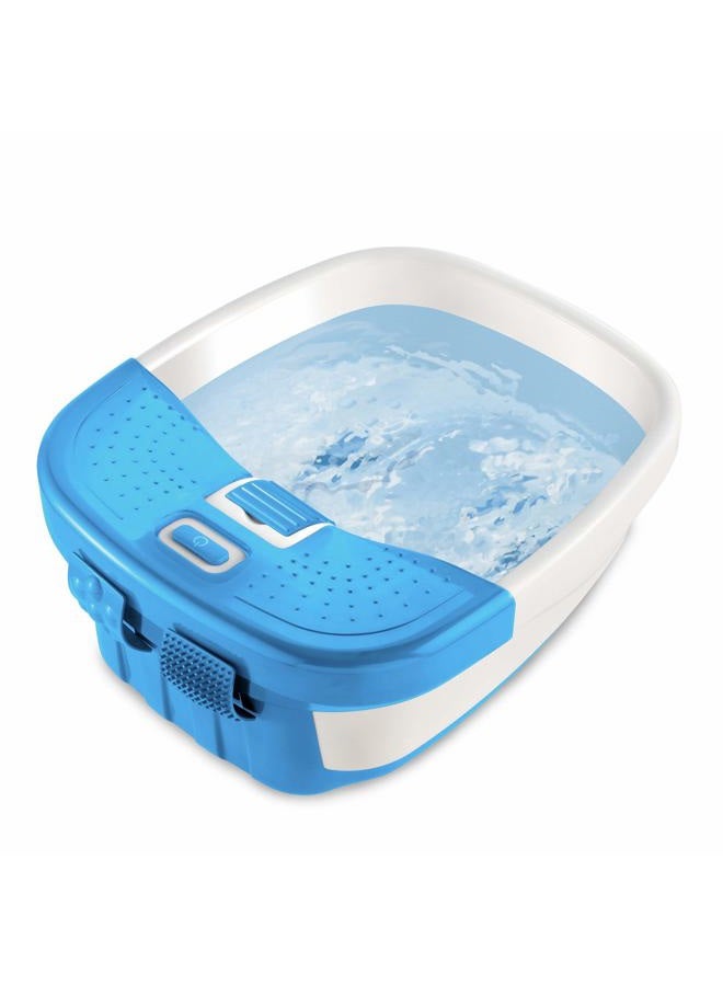 HoMedics سبا القدم الفاخر بابل بليس مع تدليك حراري وقوس تدليك، 3 ملحقات ضغط نقاط، واقي رذاذ، عقد مرتفعة تخلق فقاعات، تحسن الدورة الدموية، تهدئة العضلات المتعبة، تخزين مدمج - Image 1