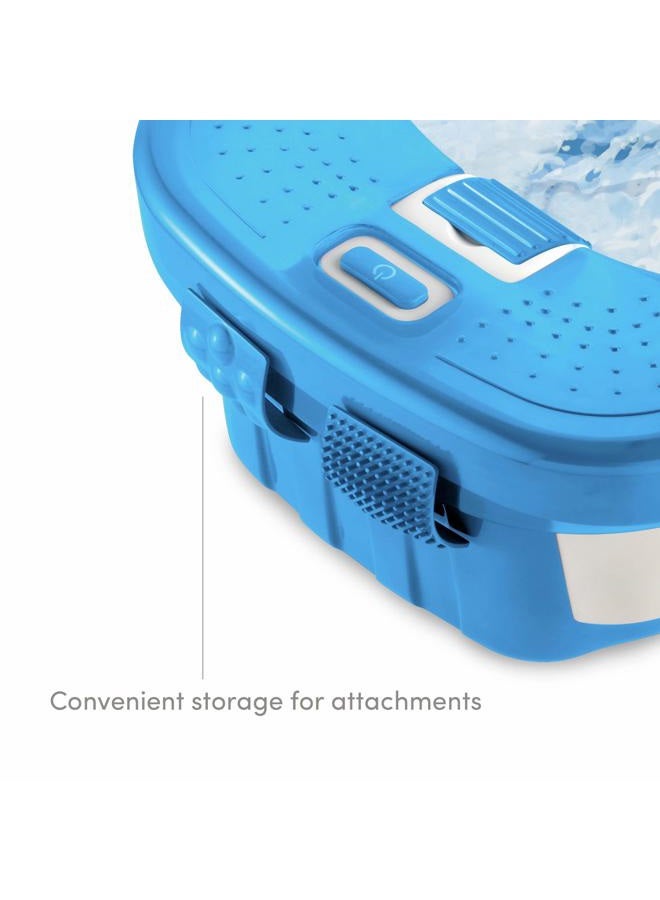 HoMedics سبا القدم الفاخر بابل بليس مع تدليك حراري وقوس تدليك، 3 ملحقات ضغط نقاط، واقي رذاذ، عقد مرتفعة تخلق فقاعات، تحسن الدورة الدموية، تهدئة العضلات المتعبة، تخزين مدمج - Image 3