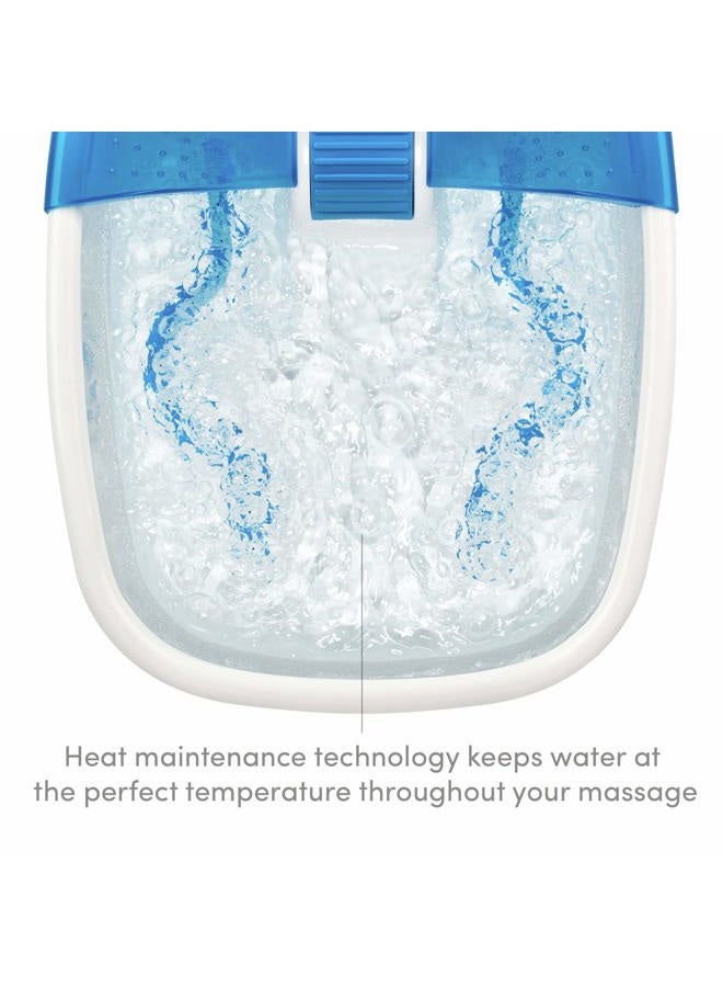HoMedics سبا القدم الفاخر بابل بليس مع تدليك حراري وقوس تدليك، 3 ملحقات ضغط نقاط، واقي رذاذ، عقد مرتفعة تخلق فقاعات، تحسن الدورة الدموية، تهدئة العضلات المتعبة، تخزين مدمج - Image 5