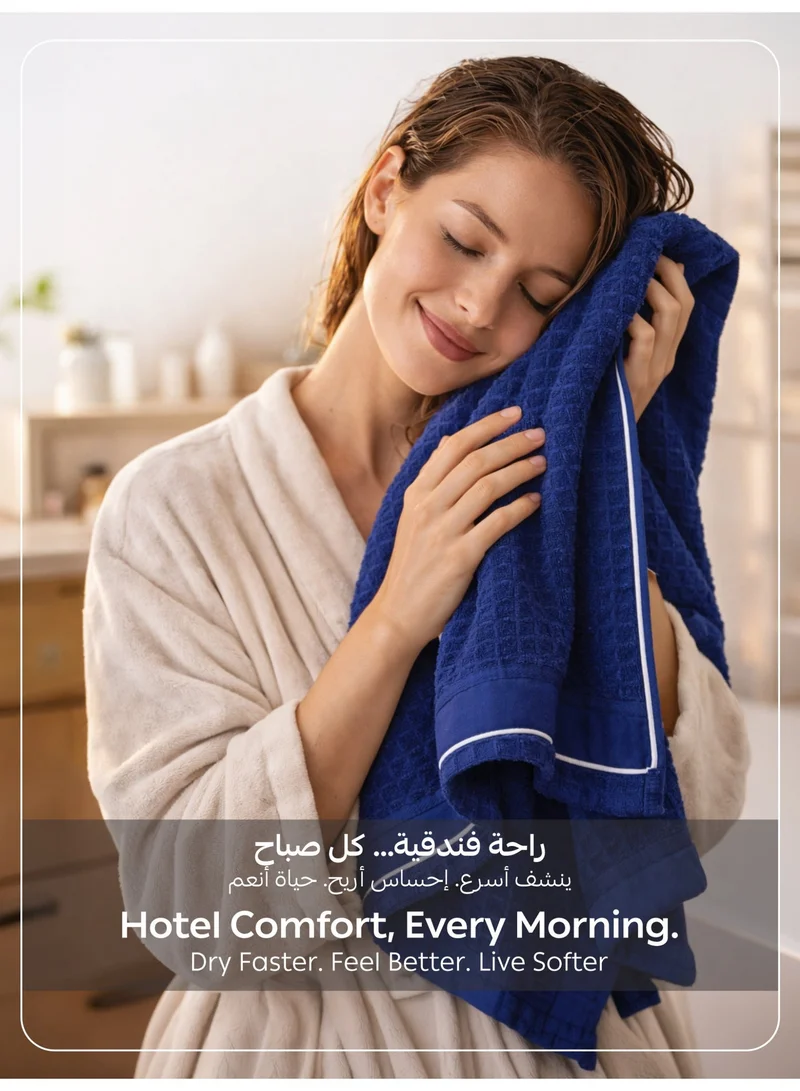 Donetella BATH TOWEL - 1Pcs (70x140cm) Bath Towel (1 Piece, 70x140 cm) – Microfiber 310 GSM Waffle Weave Ultra Soft Highly Absorbent Quick Dry Bathroom Towel for Home, Gym, Spa & Travel  | Best Price UAE