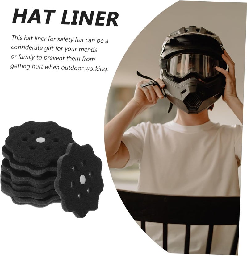 10Pcs Safety Helmet Insert Liners Caps Insert for Bump Cap Protection Comfortable Sweat Absorbent Padding for Outdoor Sports and Workshop Use - Image 2