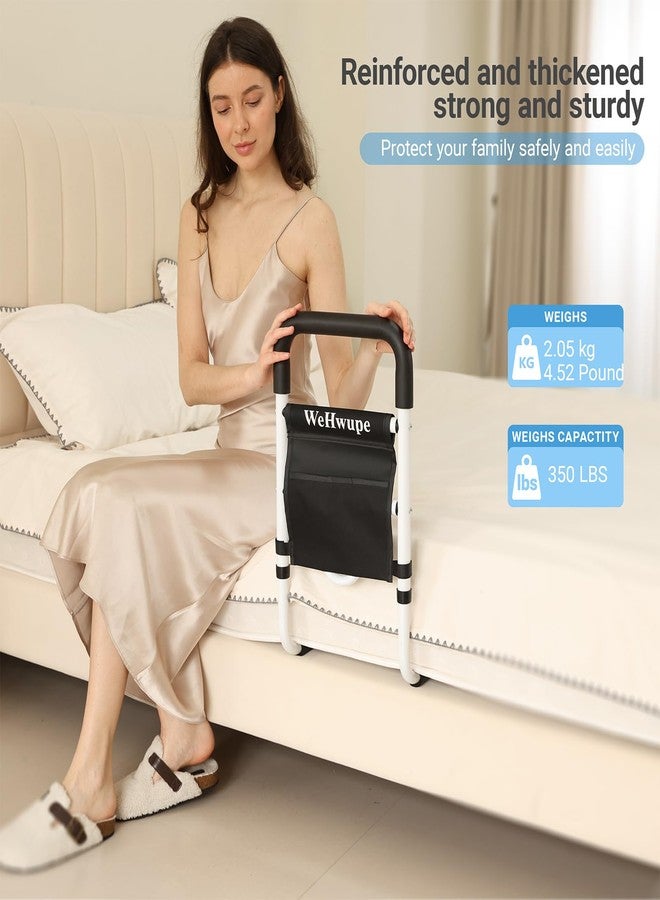 WeHwupe Bed Rails for Elderly Adults Safety, Bed Assist Rail for Seniors -2026 Upgrade - ASTM Compliant, Bedside Fall Prevent Grab Bar with Storage Pocket- Fits King Queen Full Twin Bed - Image 2