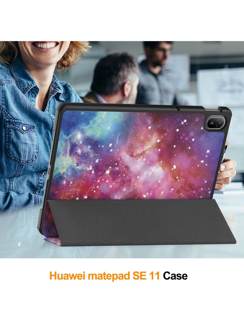 general Case Compatible with Huawei MatePad SE 11 inch 2024 Tri-Fold Smart Tablet Case,Hard PC Back Shell Slim Multi- Viewing Angles Stand Folio Cover - Image 4