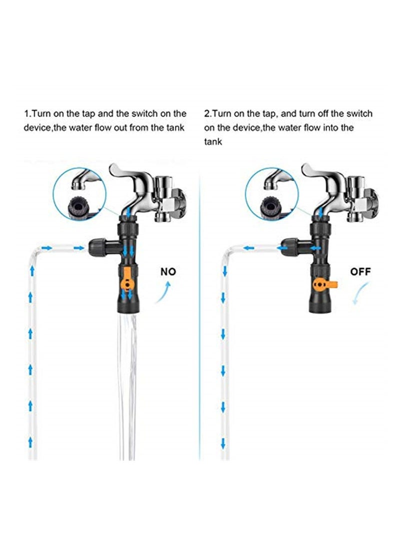 KASTWAVE Fish Tank Water Changer with 2 Faucet Adapters for Aquarium Quick Water Change - Image 3